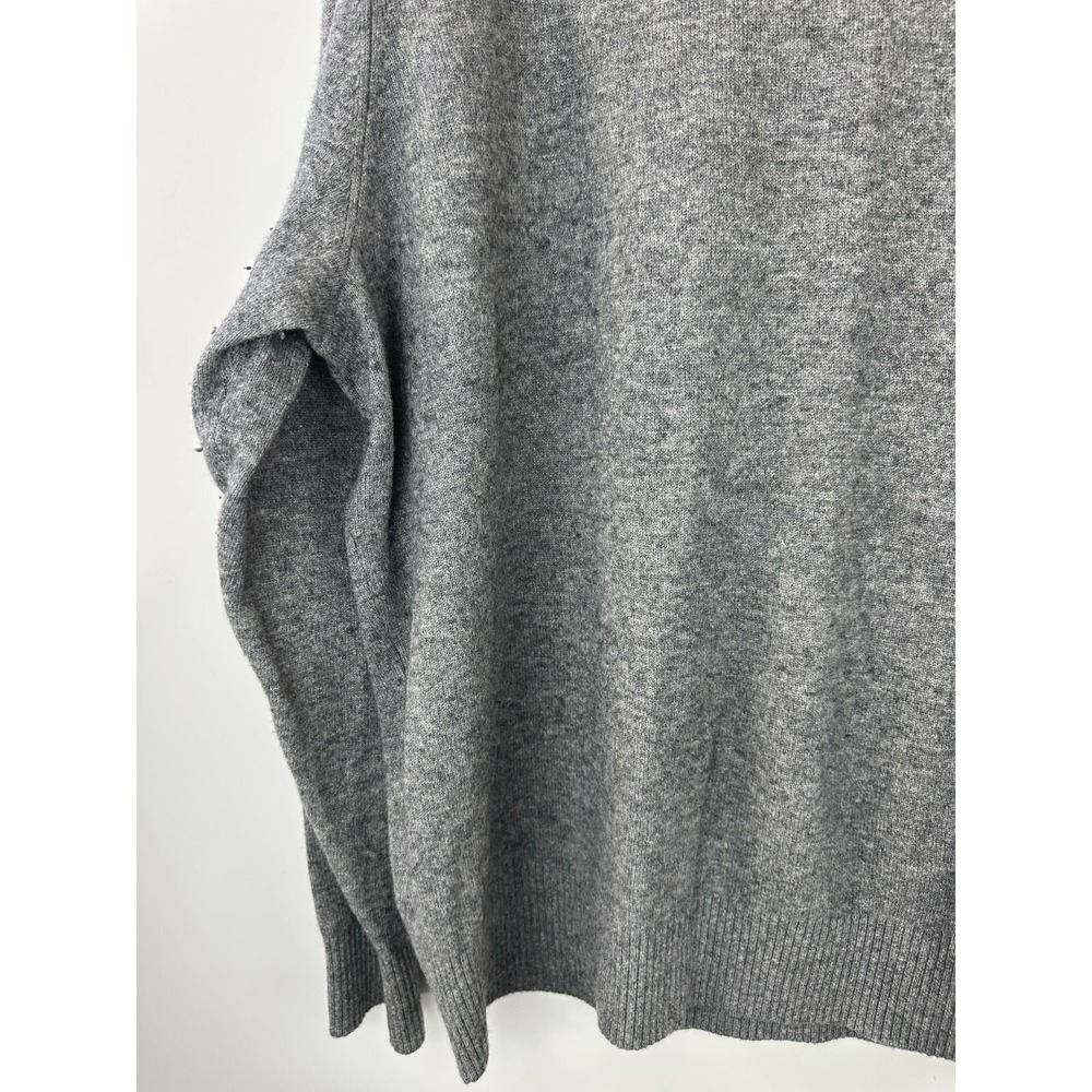Luxury Cashmere Cremieux V-Neck Sweater Heather Gray Long Sleeve Men's Size XXL - Picture 11 of 15